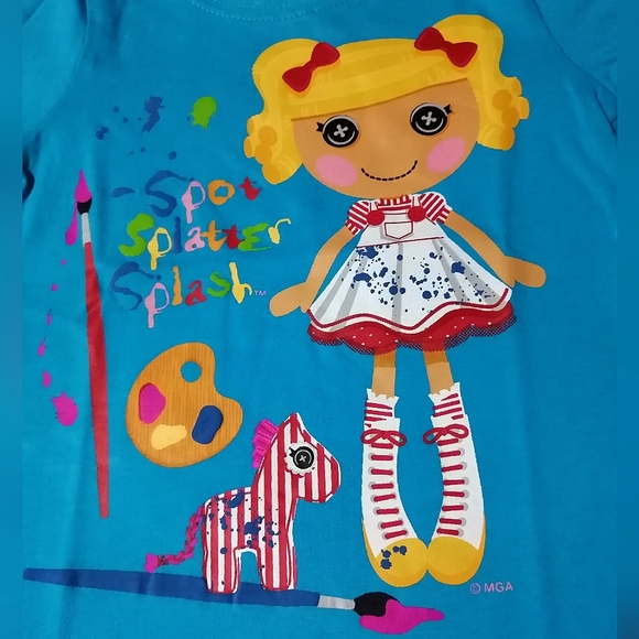 π₯SALEπ₯ HP Lalaloopsy Spot Splatter Splash Girl's T-shirt Tee NWT Sz 2T, 3T, 4T - Picture 2 of 6